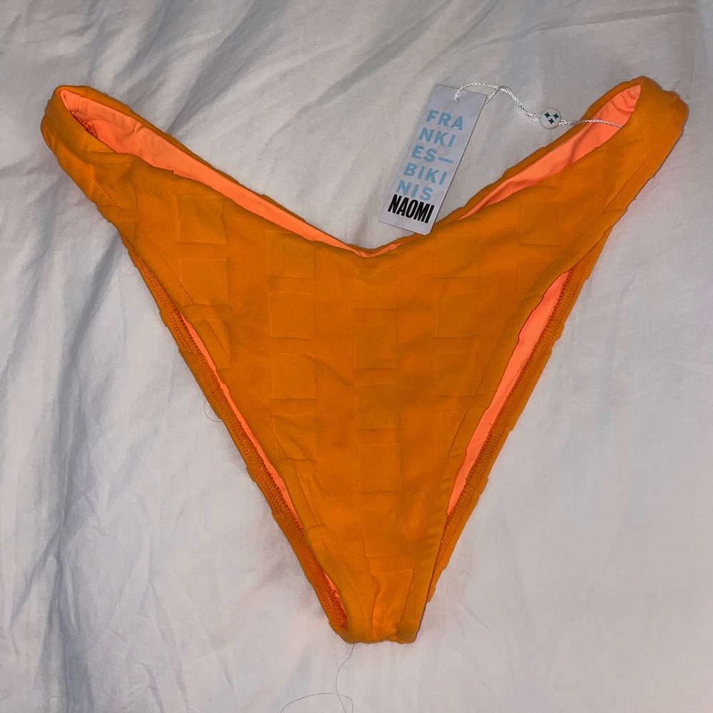 NWT! Frankies Bikinis Enzo Terry Cheeky Bikini Bottom